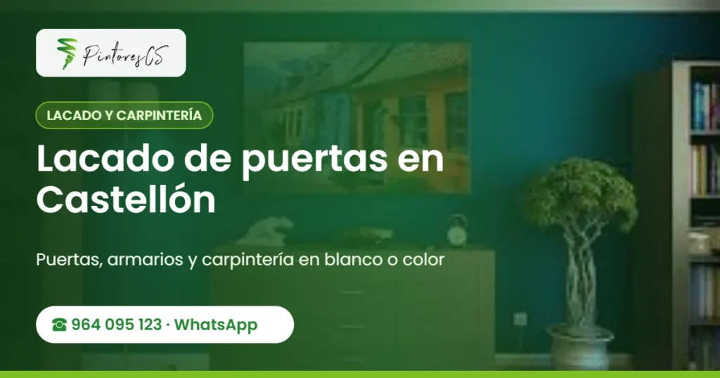Lacado de puertas en Castellón – PintoresCS